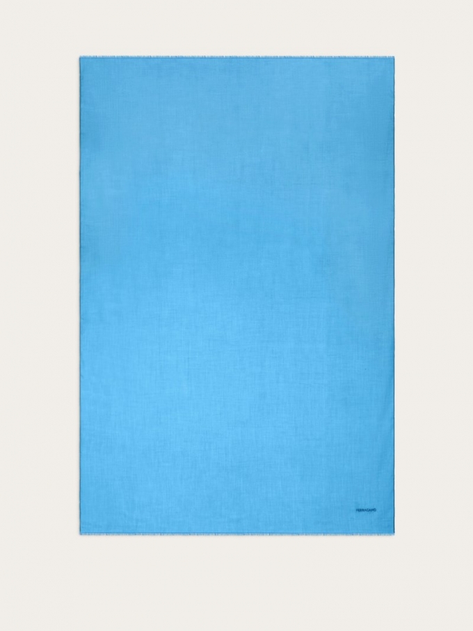 Ferragamo | Women's Cashmere Shawl - Denim