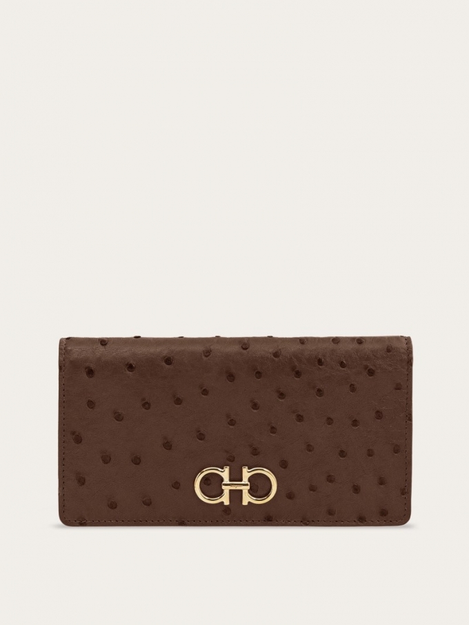 Ferragamo | Women's Gancini Continental Wallet - Clay