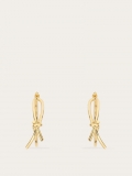 Ferragamo | Women's Earrings With Asymmetric Bow - Gold