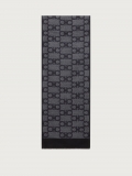 Ferragamo | Men's Gancini Scarf - Anthracite/Grey/Smoke