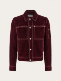 Ferragamo | Men's Trucker Jacket - Oxblood