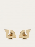Ferragamo | Men's Gancini Cufflinks - Light Gold