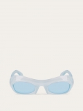 Ferragamo | Men's Sunglasses - Transparent Aqua/Grey
