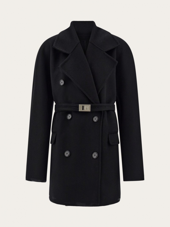Ferragamo | Women's Double Cashmere Jacket - Black