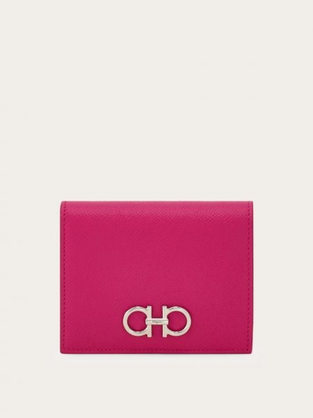 Ferragamo | Women's Gancini Compact Wallet - Cerise Pink