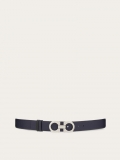 Ferragamo | Women's Reversible And Adjustable Gancini Belt - Myrtle/Black