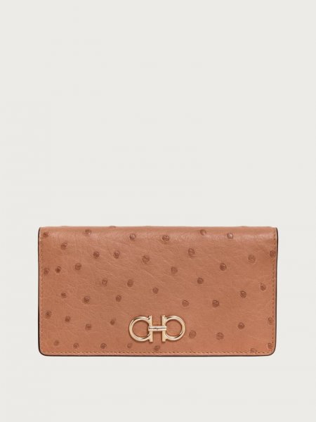 Ferragamo | Women's Gancini Continental Wallet - Beige