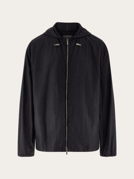 Ferragamo | Men's Short Raincoat - Black
