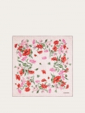 Ferragamo | Women's Bouquet Print Silk Scarf - Cotton Candy