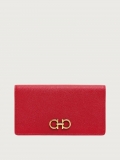 Ferragamo | Women's Gancini Continental Wallet - Lipstick Red