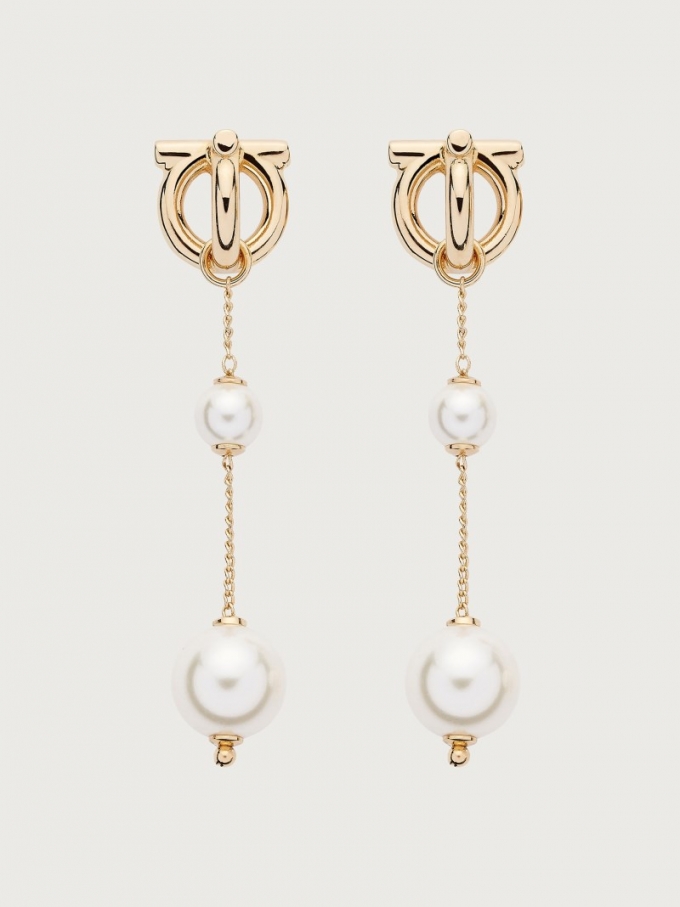 Ferragamo | Women's Gancini Earrings - Gold