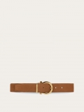 Ferragamo | Men's Adjustable Gancini Belt - Light Camel