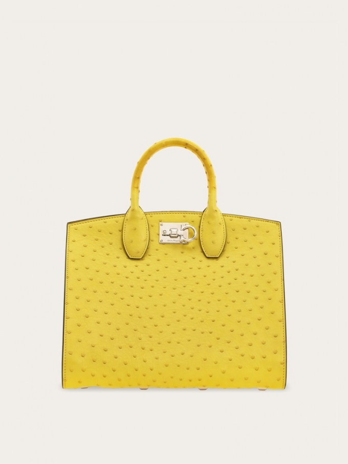 Ferragamo | Women's Studio Box Bag - Canary Yellow