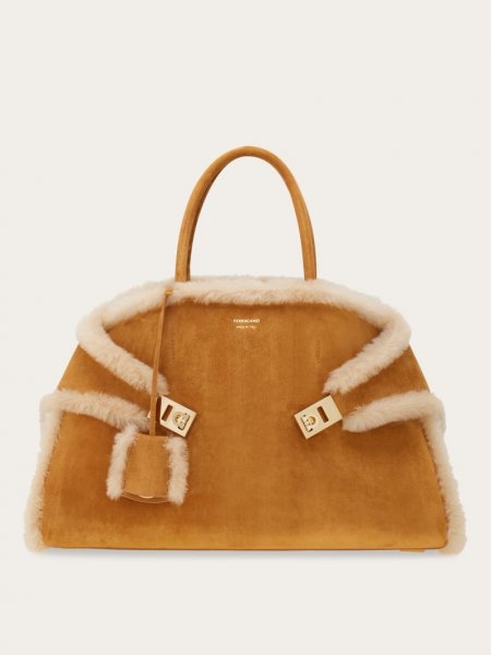 Ferragamo | Women's Hug Handbag - Natural Nude