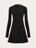 Ferragamo | Women's Ribbed Skater Dress - Black