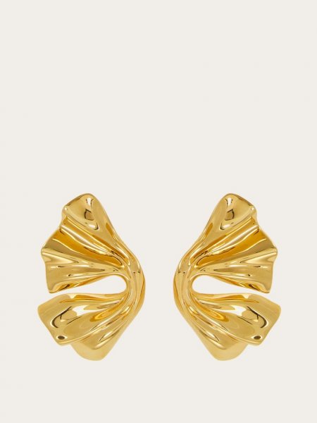 Ferragamo | Women's Draped Earrings - Antique Gold