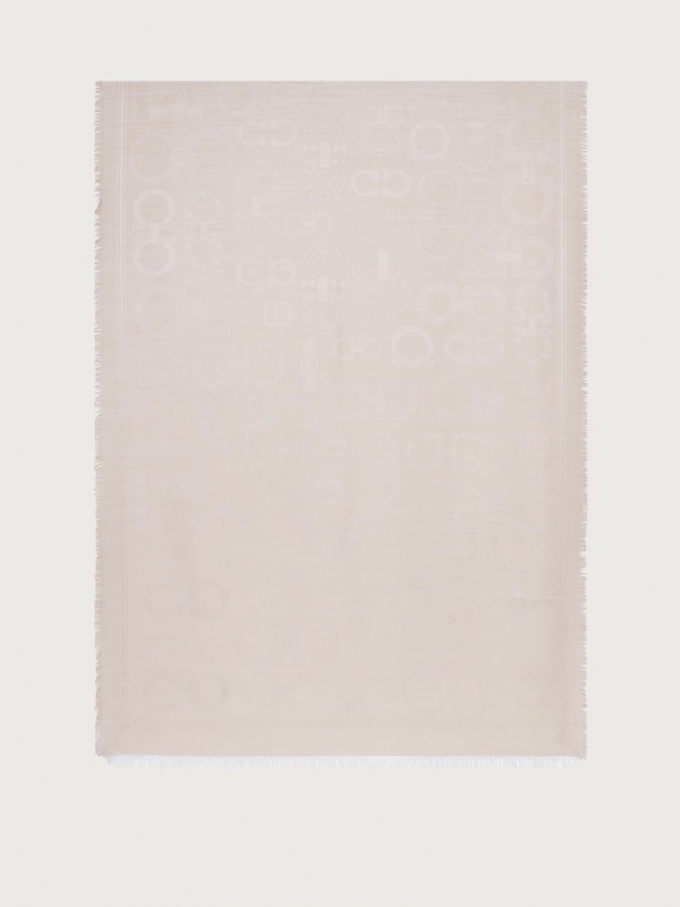 Ferragamo | Women's Gancini Stole - Natural