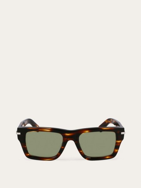 Ferragamo | Men's Sunglasses - Brown/Green