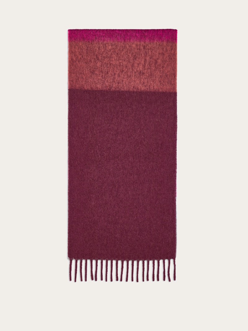 Ferragamo | Women's Alpaca-Blend Scarf - Oxford Blue/Fuchsia