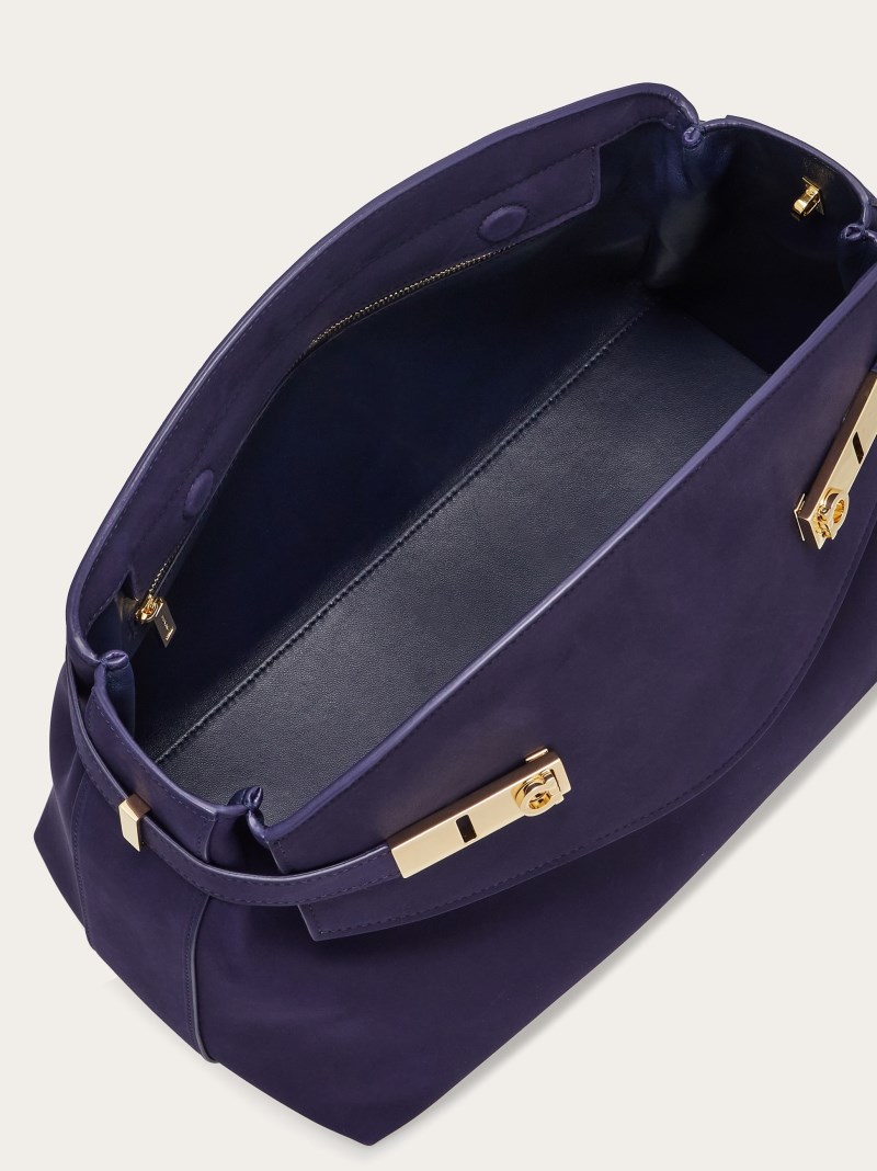 Ferragamo | Women's Hug Soft Crossbody Bag - Midnight Blue