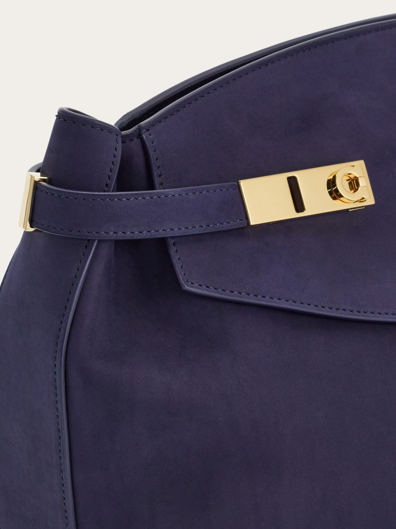 Ferragamo | Women's Hug Soft Crossbody Bag - Midnight Blue