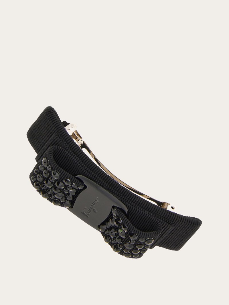 Ferragamo | Women's Vara Bow Swarovski Hairclip - Black
