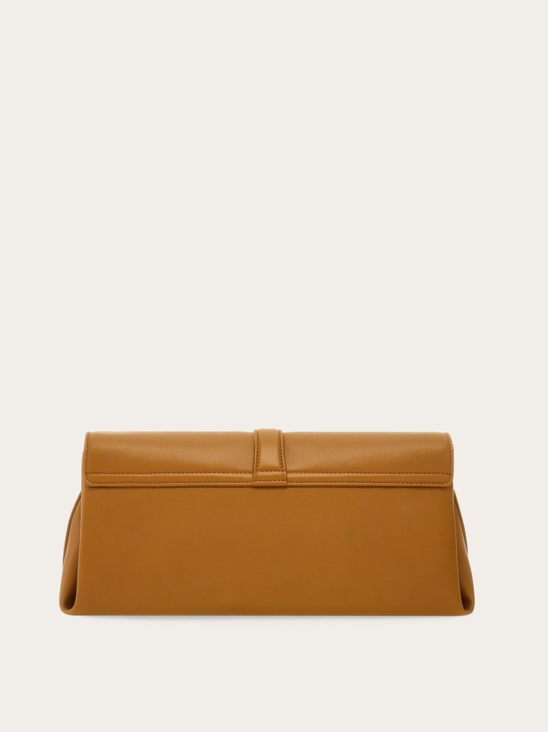Ferragamo | Women's Front Flap Crossbody Bag - Burnt Ocher