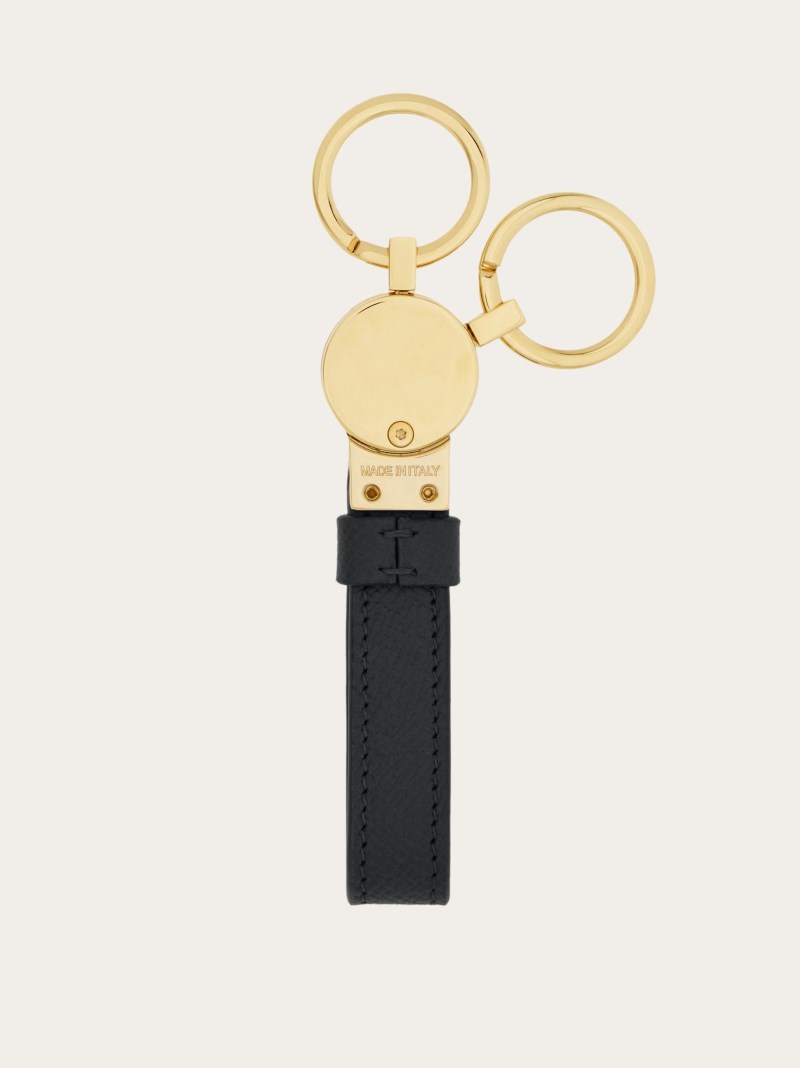 Ferragamo | Men's Gancini Key Holder - Black