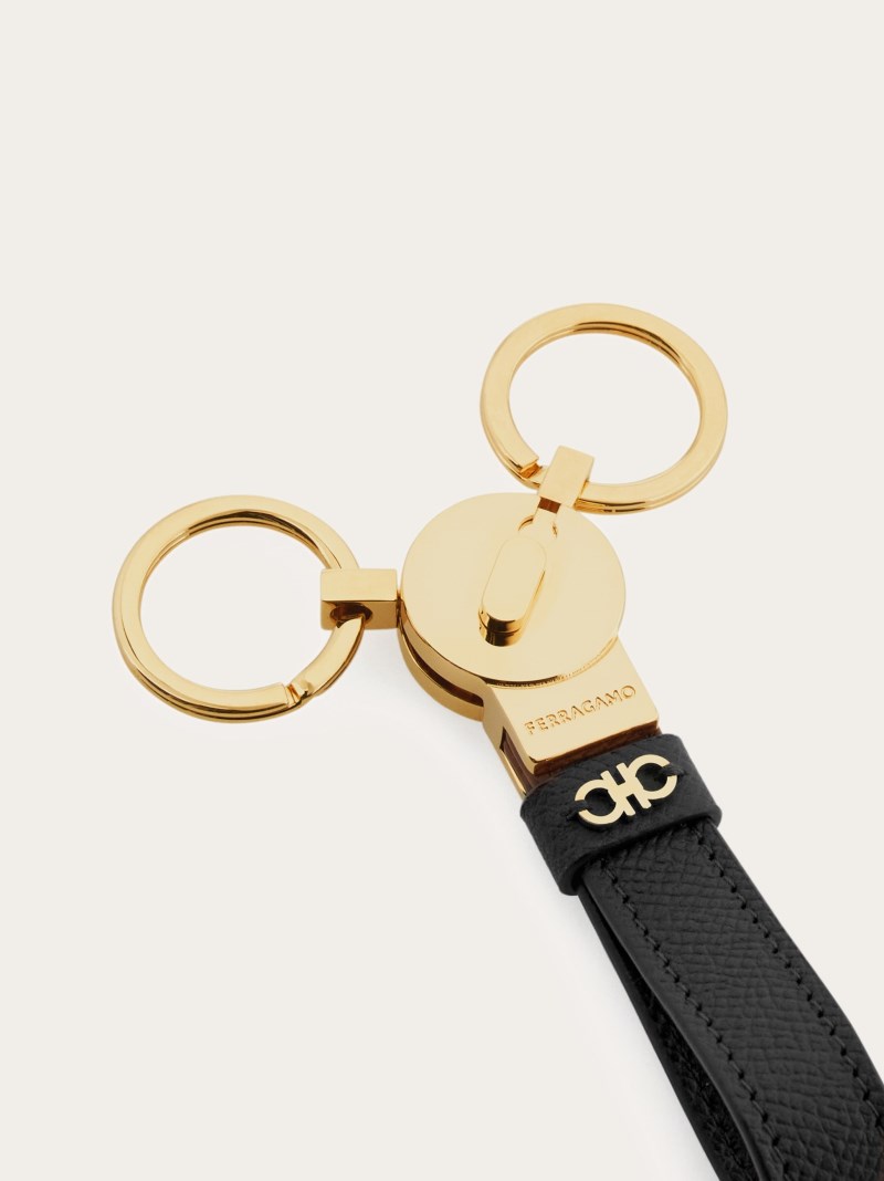 Ferragamo | Men's Gancini Key Holder - Black