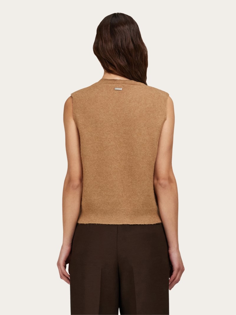 Ferragamo | Women's Sleeveless Gilet - Camel