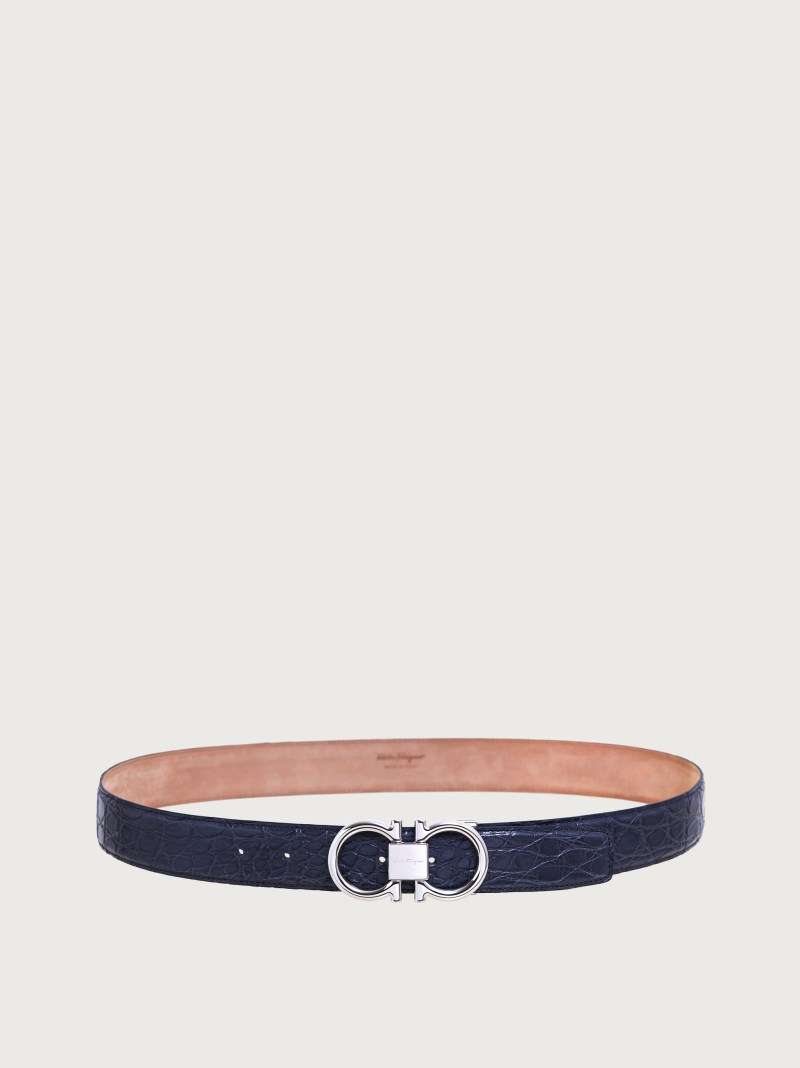 Ferragamo | Men's Adjustable Gancini Belt - Stromboli Sand