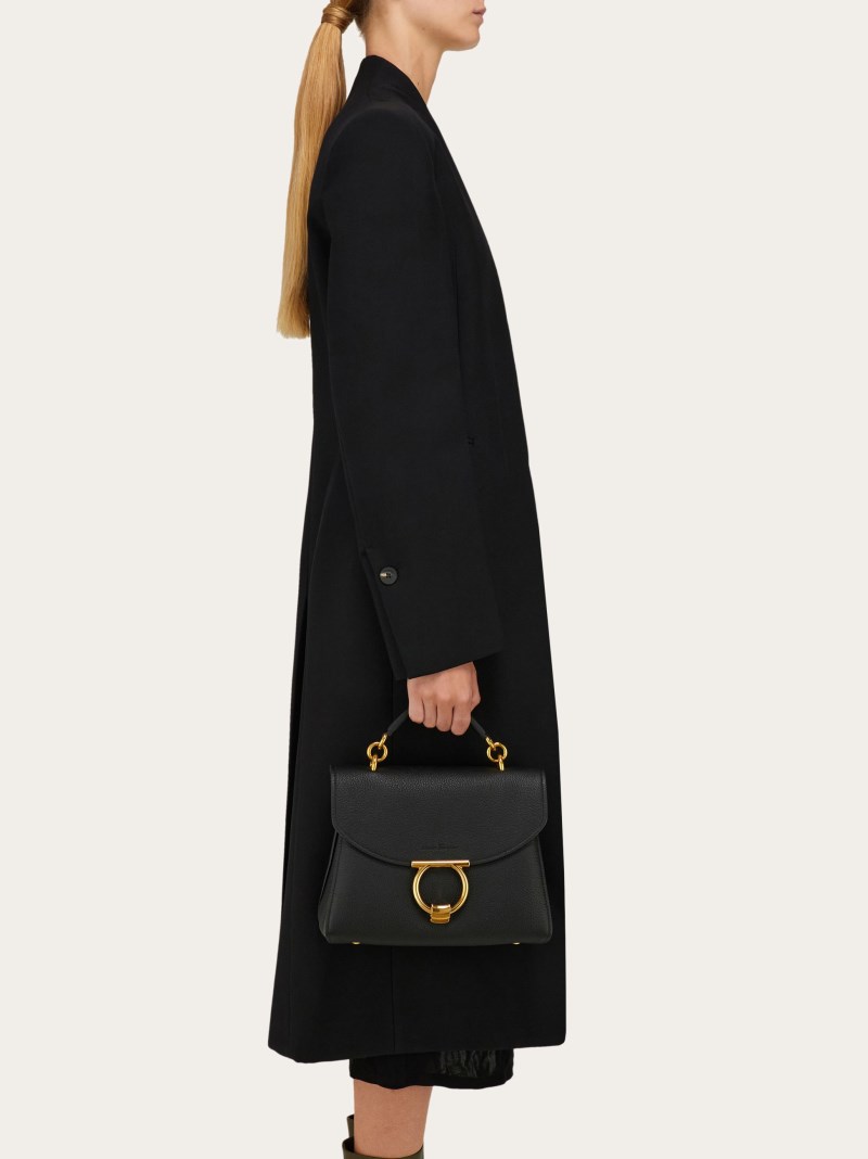 Ferragamo | Women's Gancini Top Handle - Black