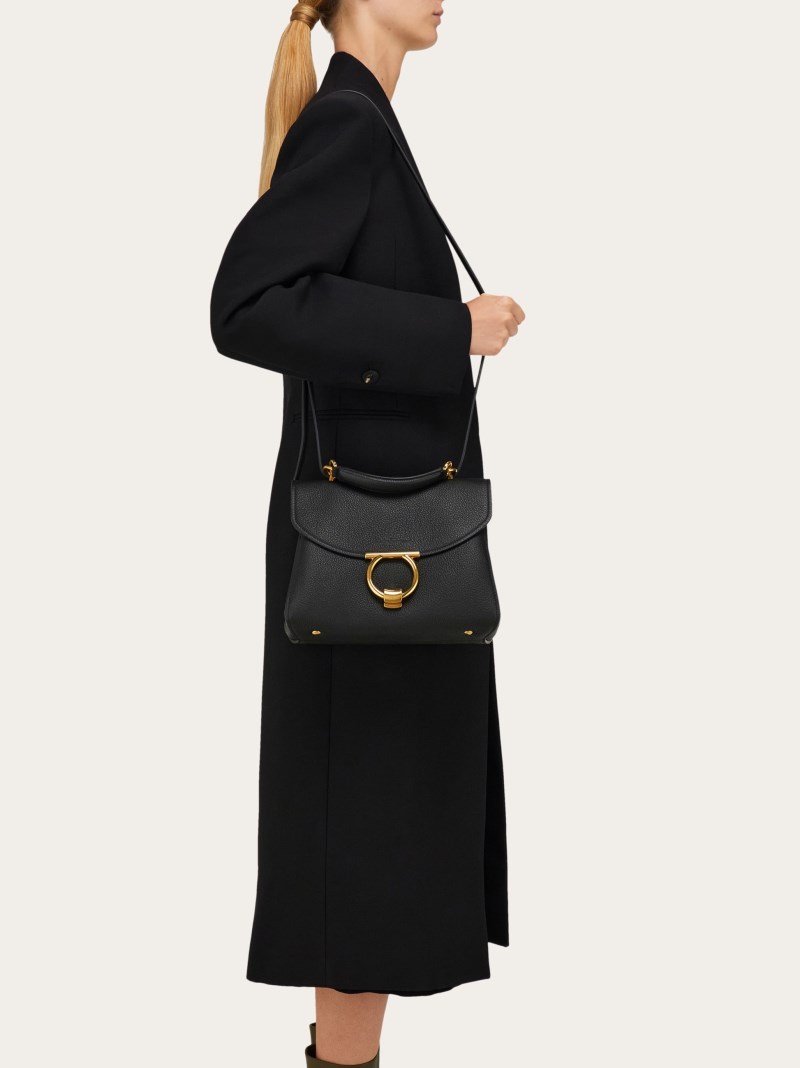 Ferragamo | Women's Gancini Top Handle - Black