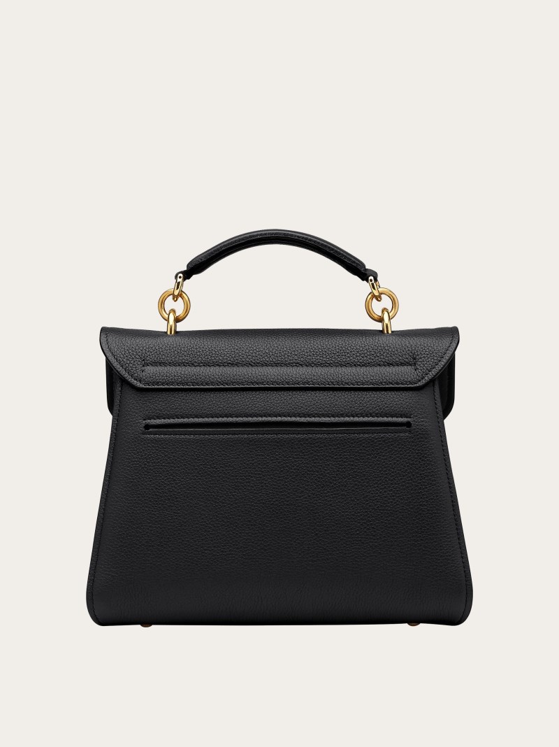 Ferragamo | Women's Gancini Top Handle - Black