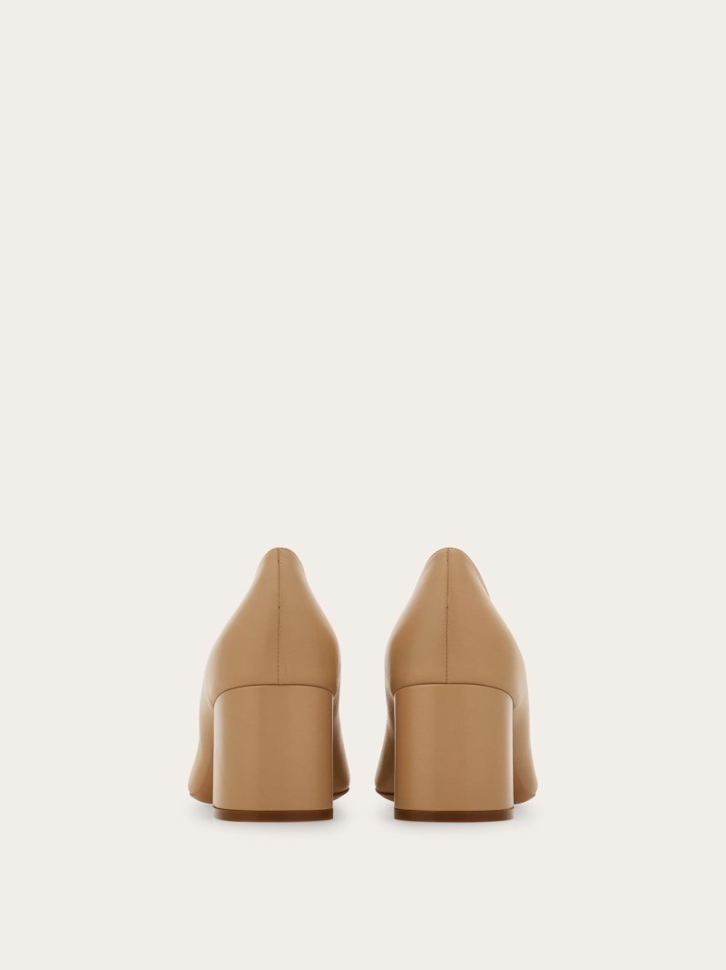 Ferragamo | Women's New Vara Plate Pump - Nude