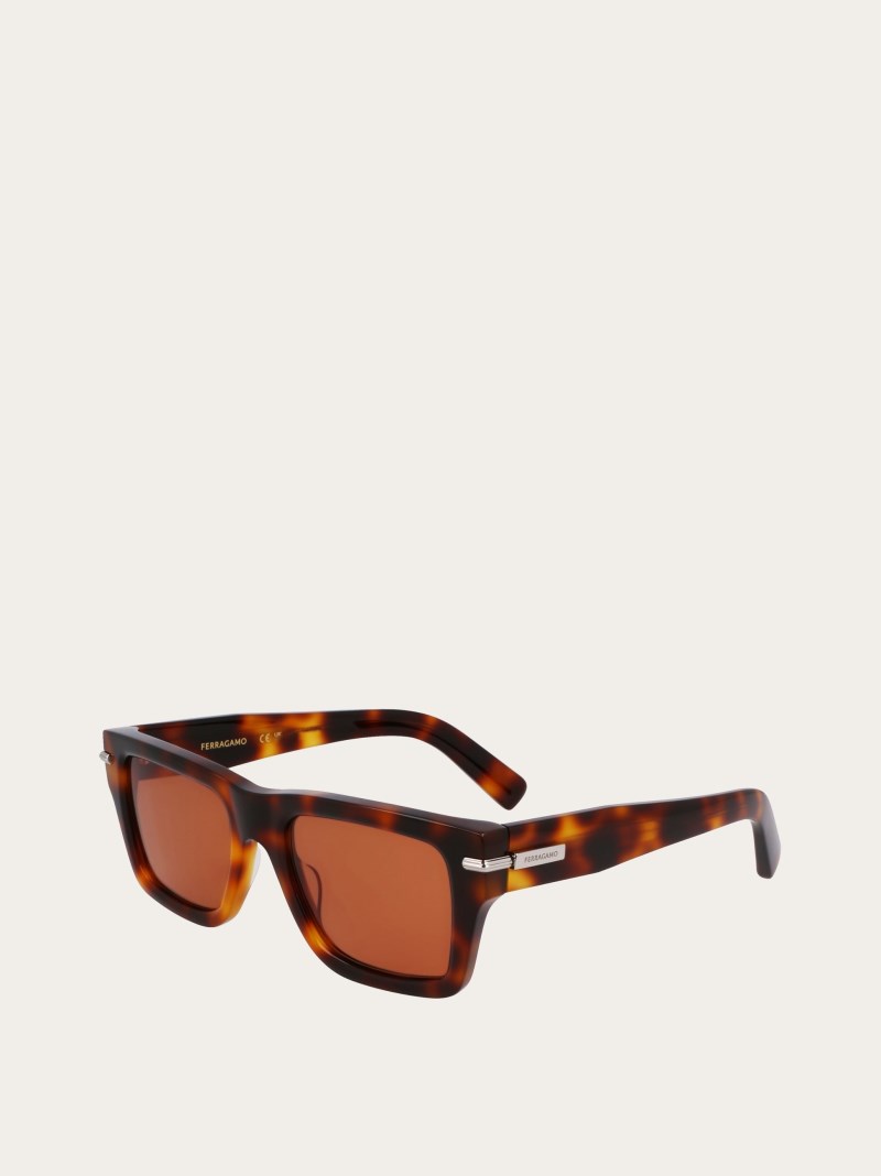 Ferragamo | Men's Sunglasses - Tortoise/Brick