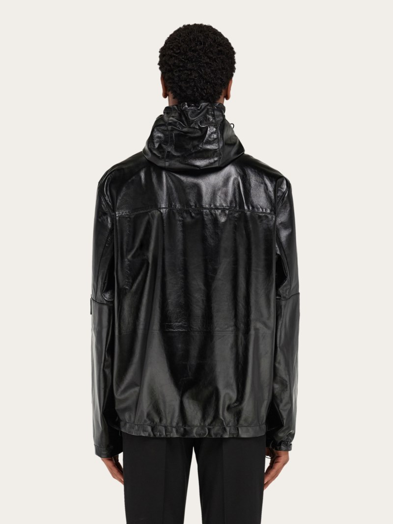 Ferragamo | Men's Cropped Nappa Parker - Black