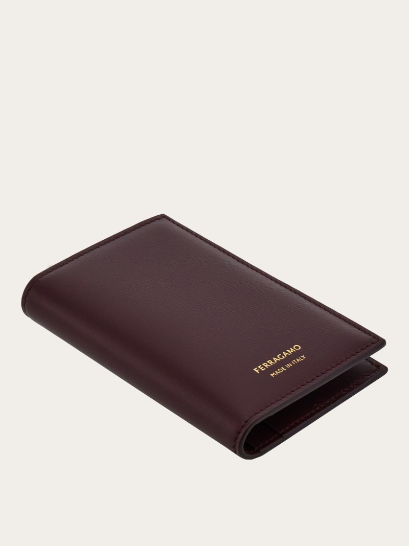 Ferragamo | Men's Credit Card Holder - Dark Barolo