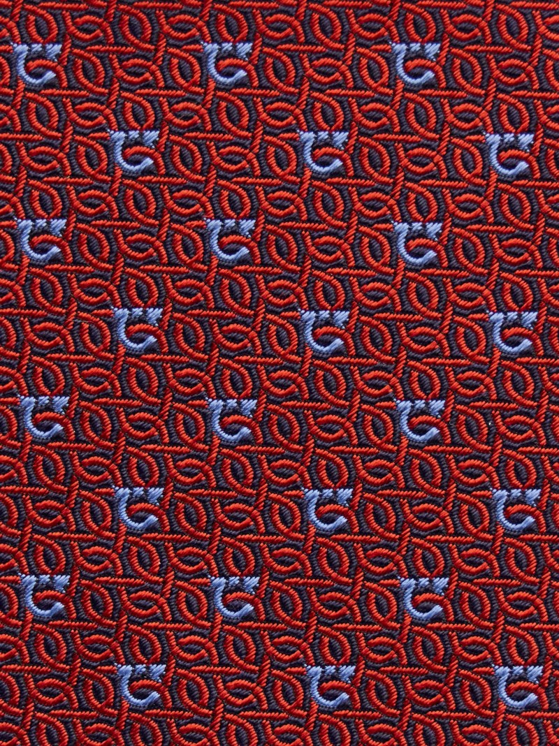 Ferragamo | Men's Gancini Jacquard Tie - Bordeaux