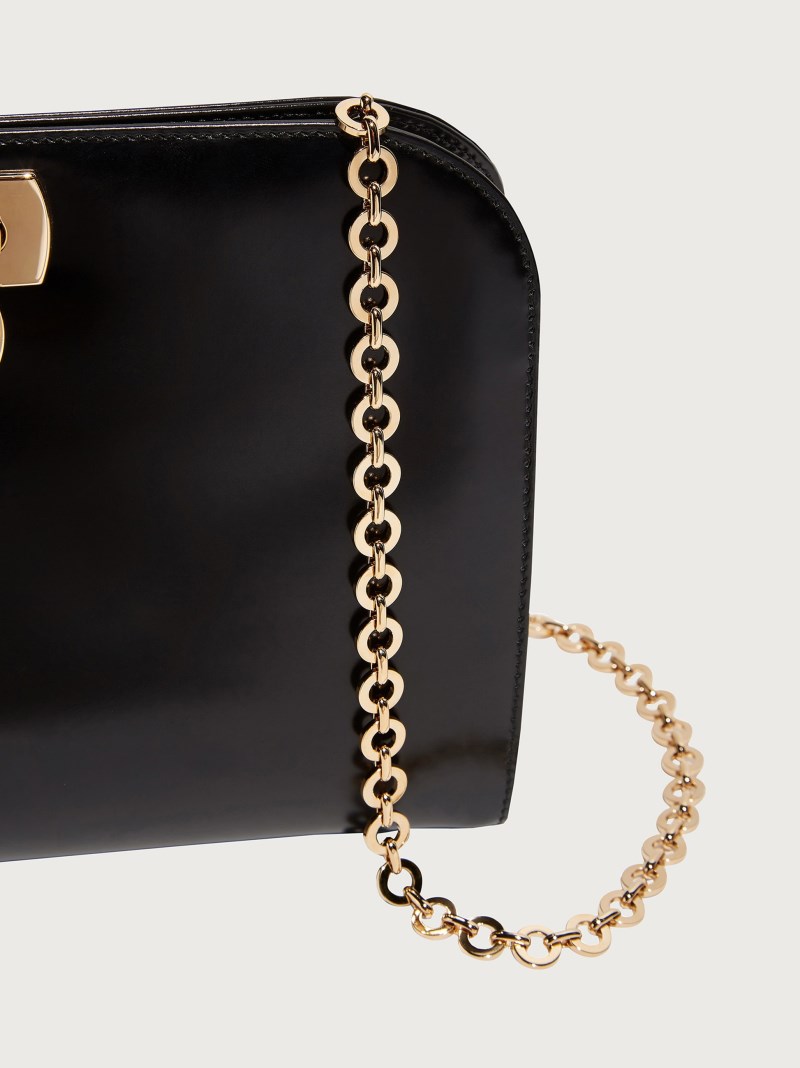 Ferragamo | Women's Diana Clutch - Shiny Black