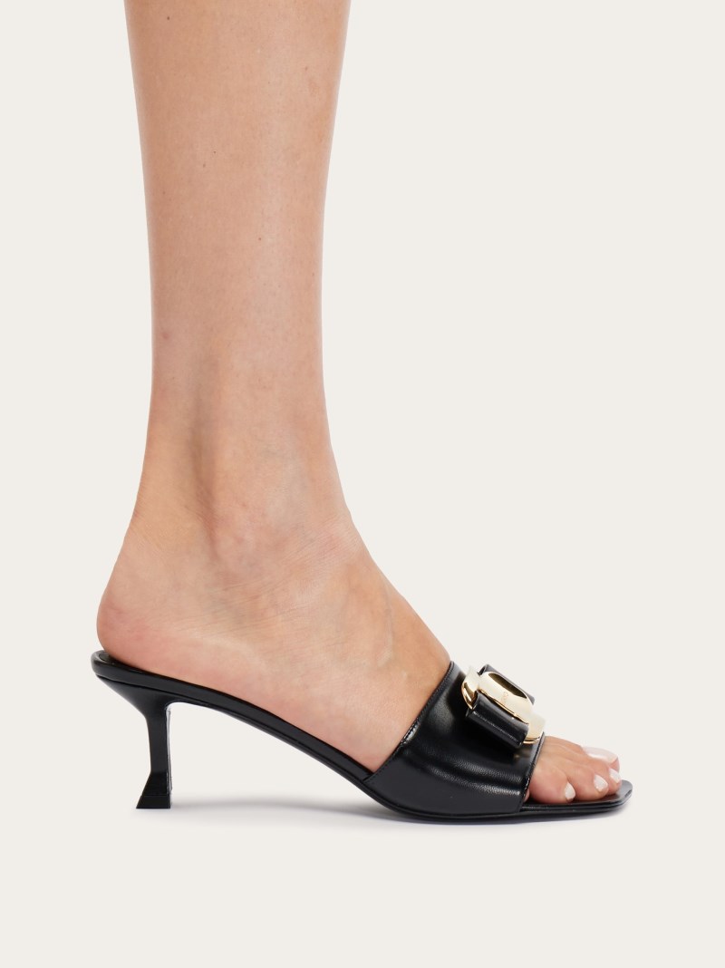 Ferragamo | Women's New Vara Plate Slide - Black