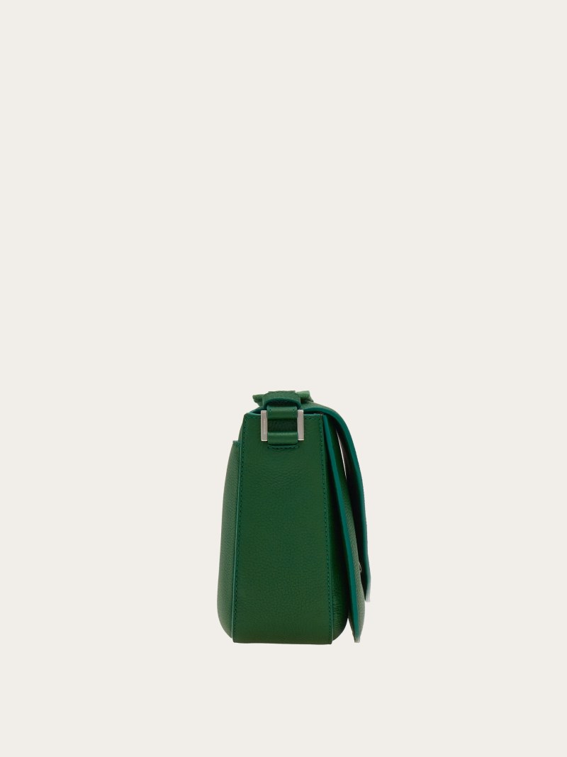 Ferragamo | Men's Fiamma Crossbody Bag - Forest Green