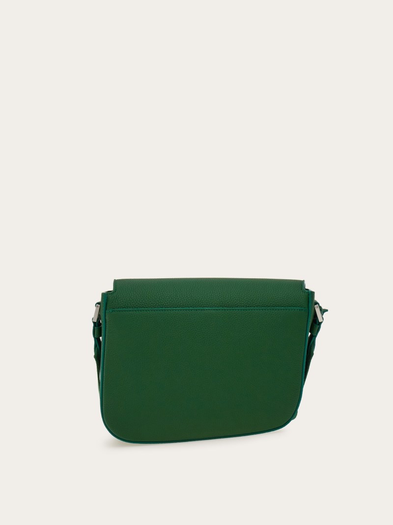 Ferragamo | Men's Fiamma Crossbody Bag - Forest Green
