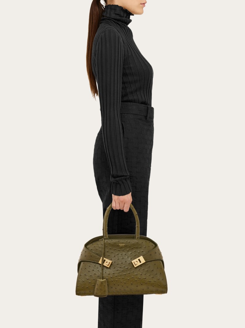 Ferragamo | Women's Hug Handbag - Olive Green