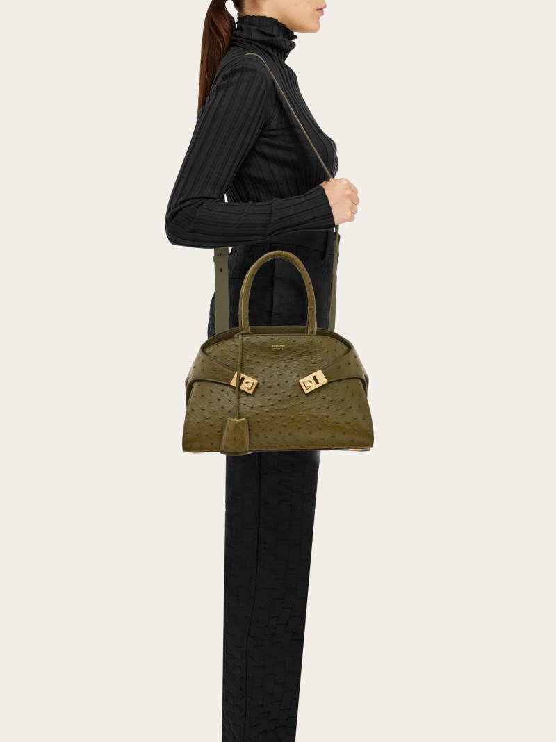 Ferragamo | Women's Hug Handbag - Olive Green