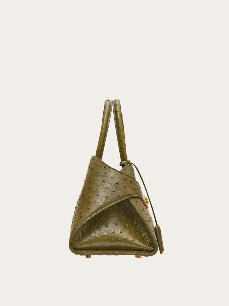 Ferragamo | Women's Hug Handbag - Olive Green