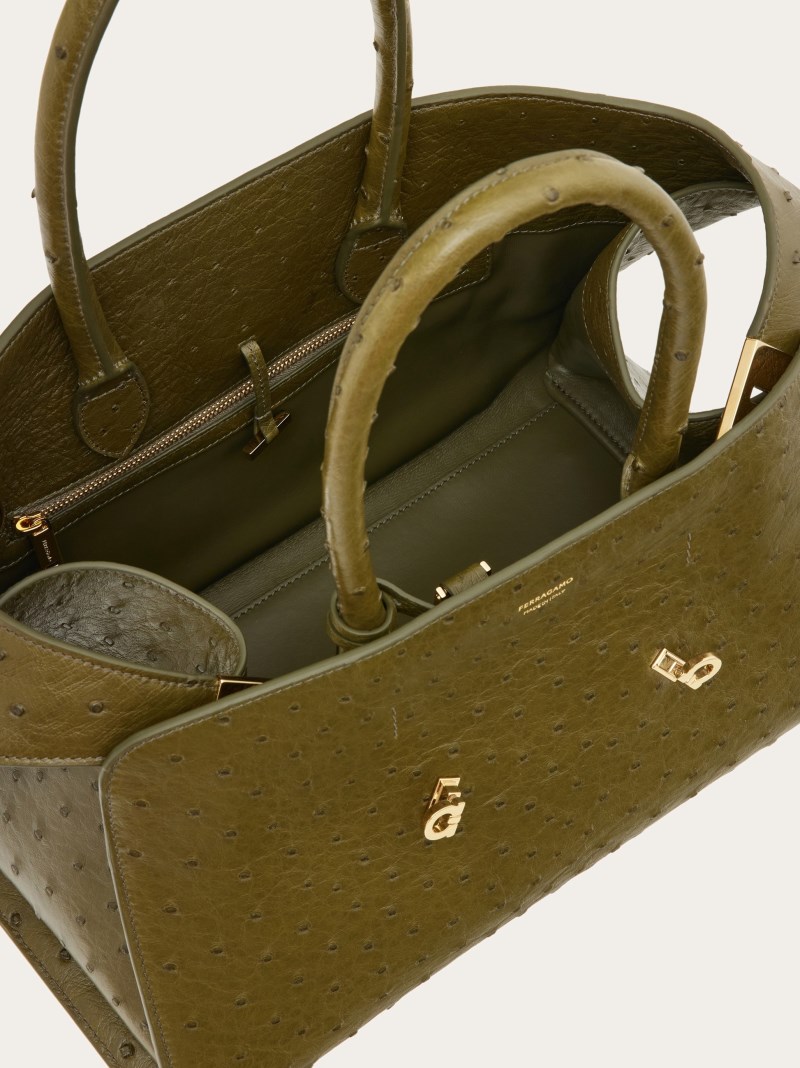 Ferragamo | Women's Hug Handbag - Olive Green