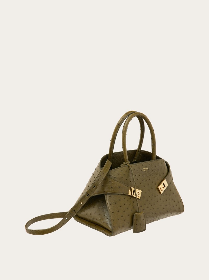 Ferragamo | Women's Hug Handbag - Olive Green