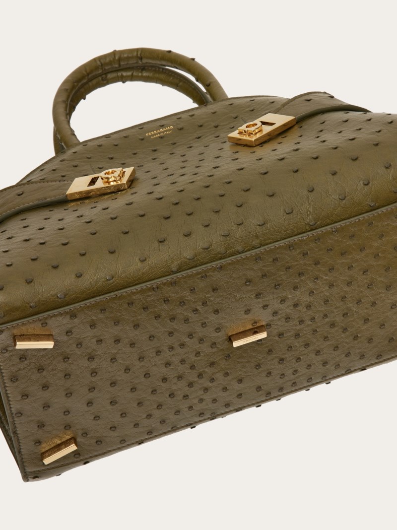 Ferragamo | Women's Hug Handbag - Olive Green