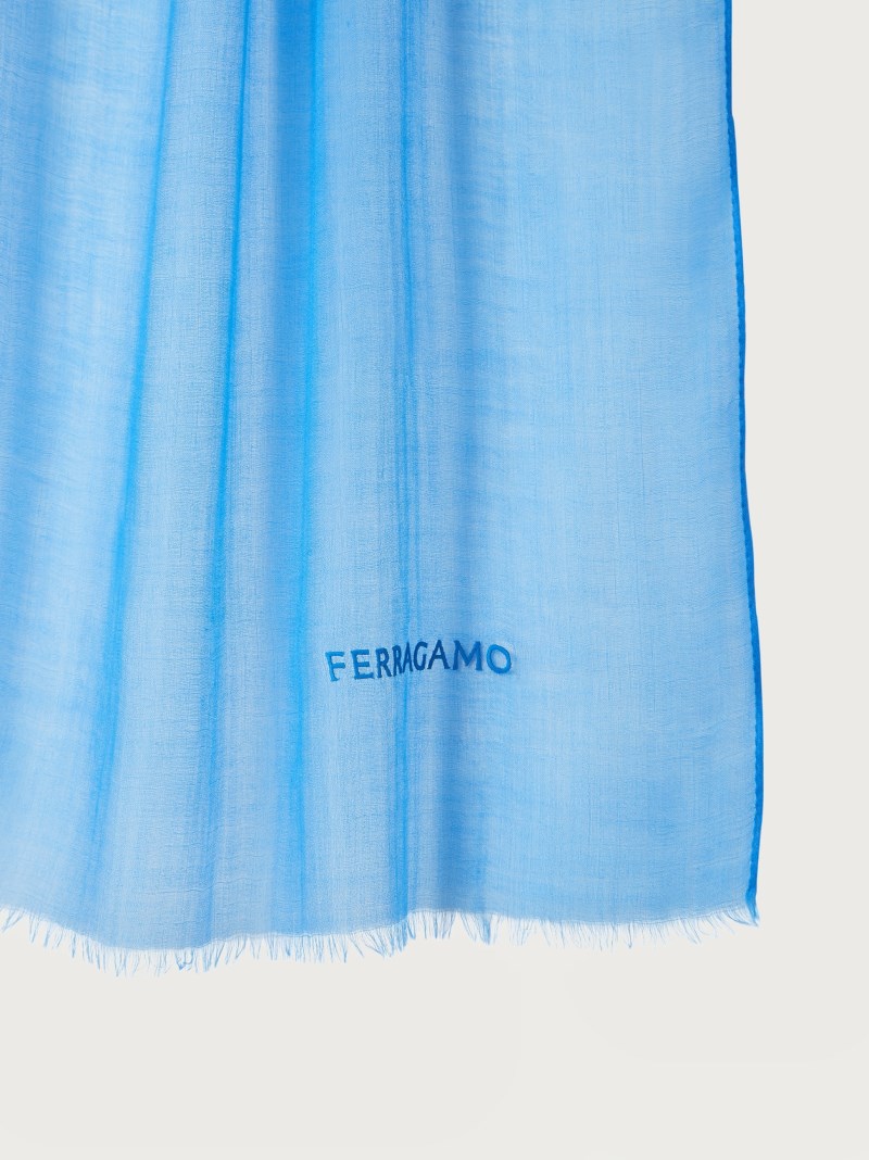 Ferragamo | Women's Cashmere Shawl - Denim